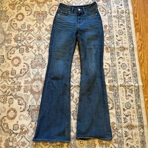 H&M Dark Blue Flare Jeans
